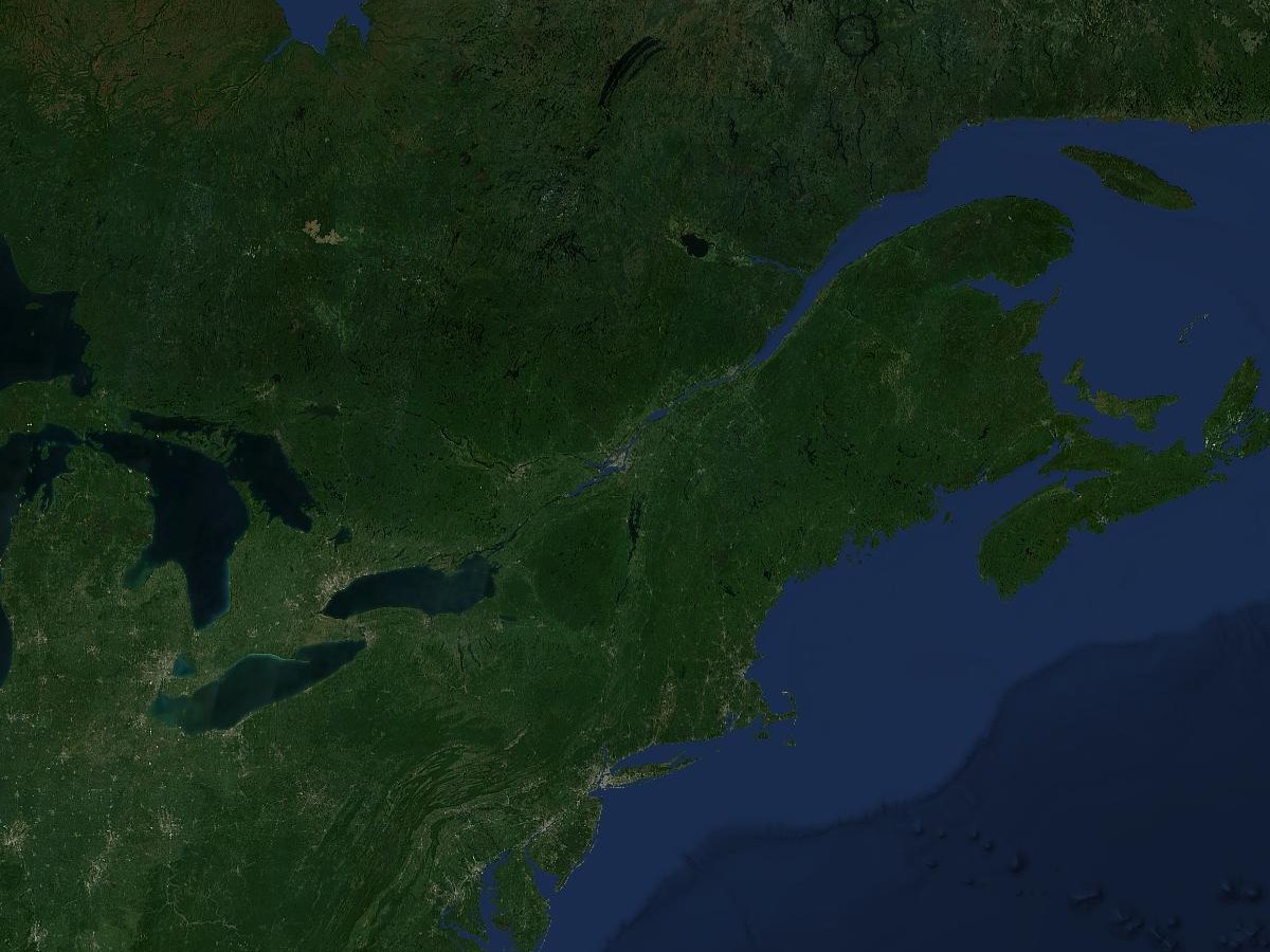 Vue satellite — Saint-Jean-sur-Richelieu