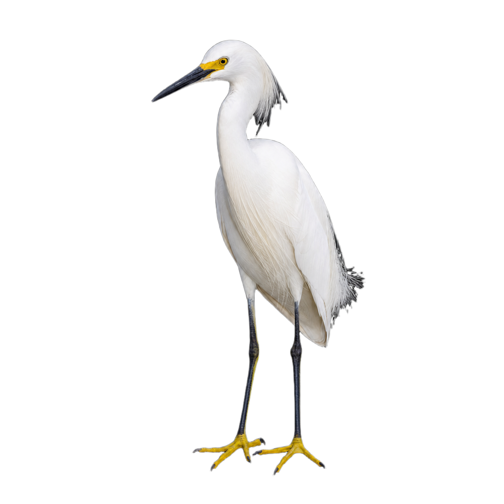 Aigrette neigeuse au Québec