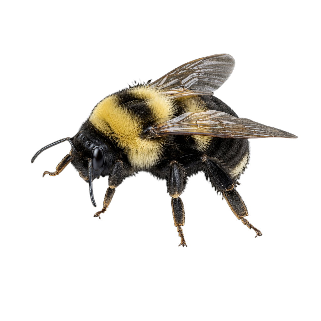 Bourdon fébrile (Bombus impatiens), insecte trapu et velu aux bandes jaunes et noires, posé sur une fleur.