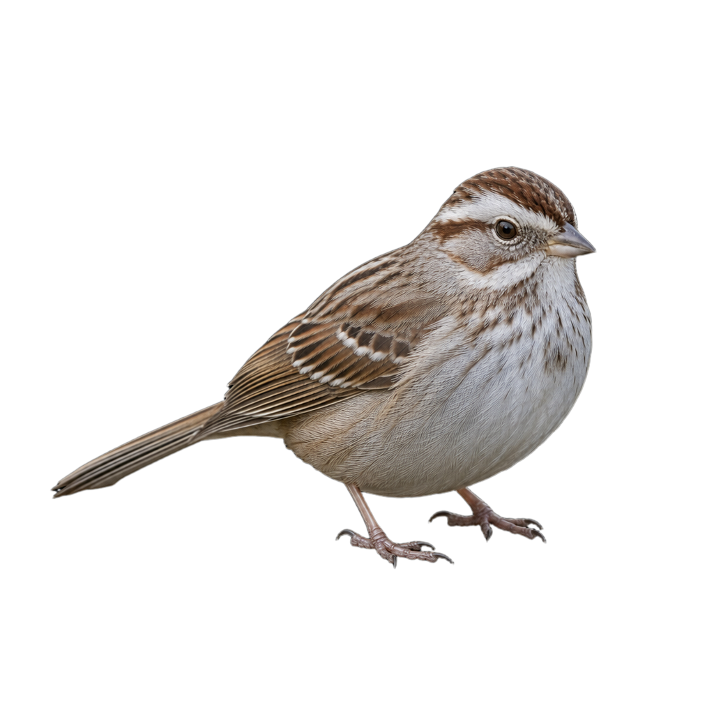 Bruant de Brewer adulte au plumage gris-brun finement strié, perché sur une branche basse.