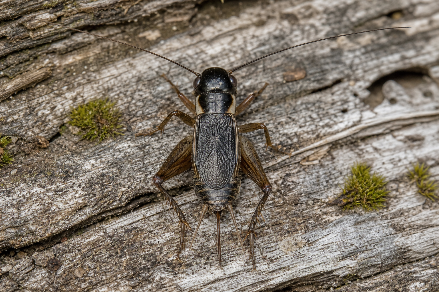 Petit coléoptère carabique brun roux du genre Bradycellus au sol, parmi la litière humide d'un marais.