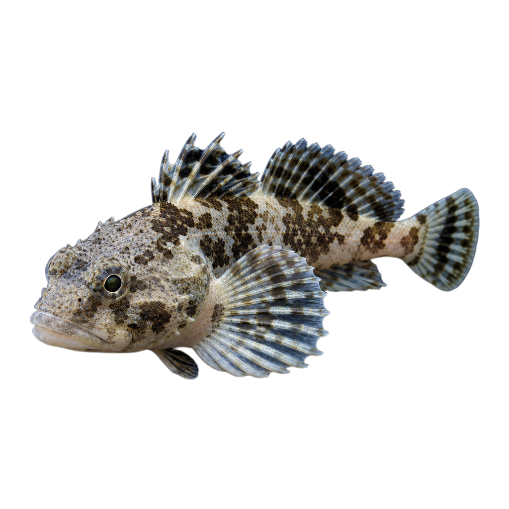Cotte polaire, petit poisson de fond à grosse tête large, à petits yeux et au corps mou effilé vers la queue.
