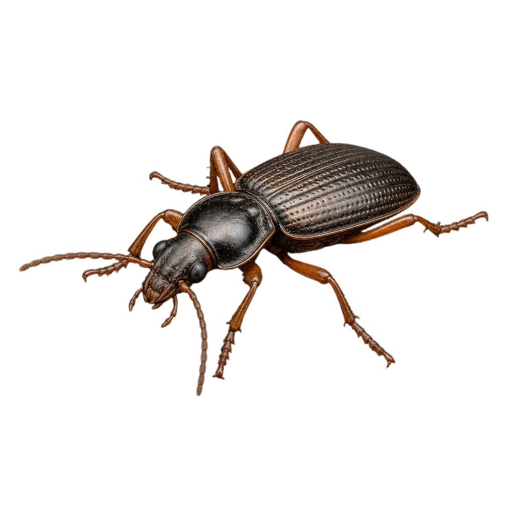 Petit coléoptère taupin au corps allongé et sombre, à pubescence fine, posé sur une tige de végétation.