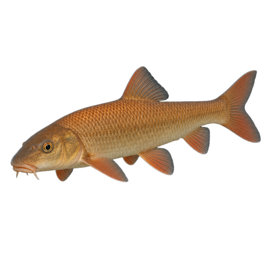 Chevalier cuivré, grand poisson d'eau douce au corps massif à reflets cuivrés et aux nageoires rougeâtres.