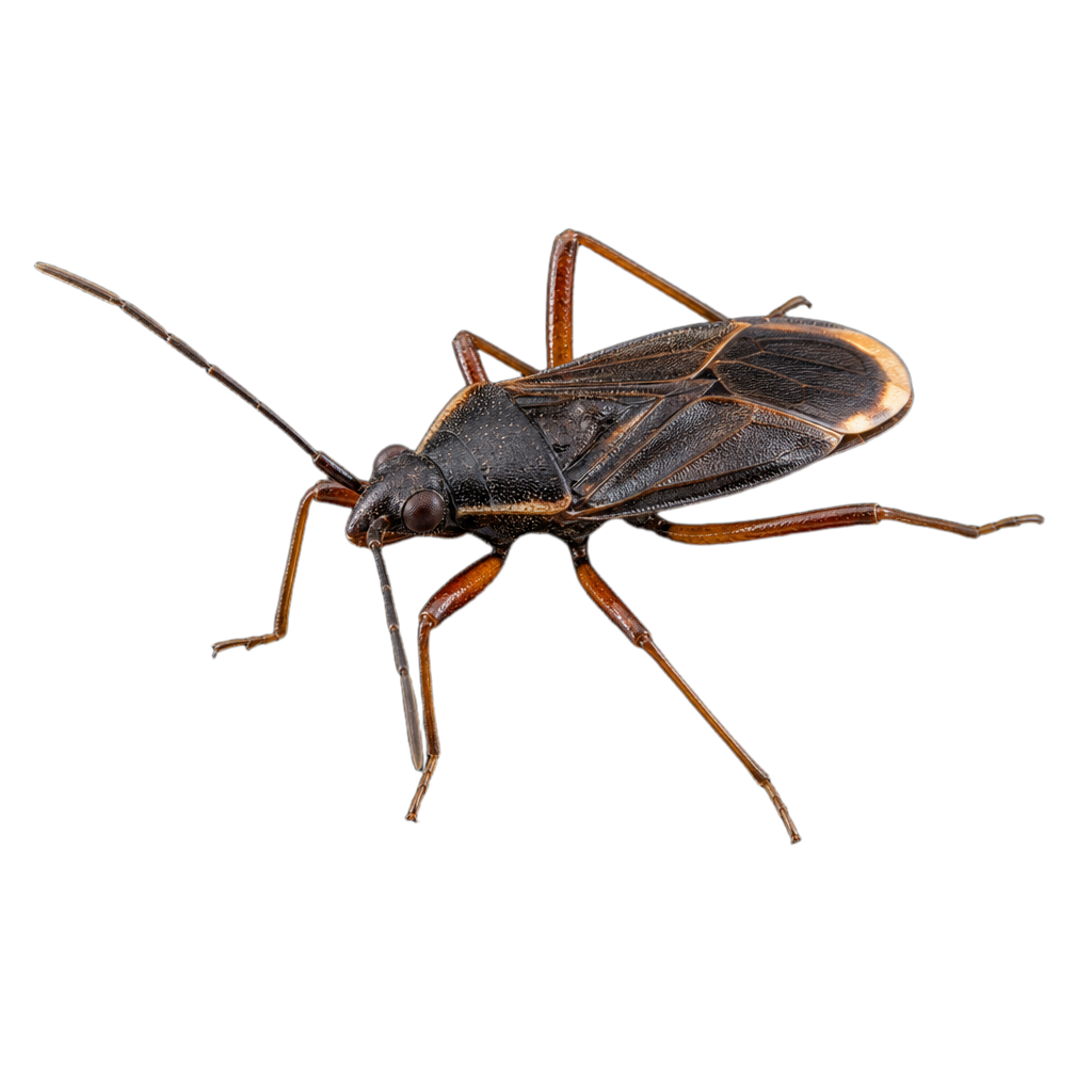 Phasme bâtonnet ordinaire au corps brun, mince et allongé, sans ailes, aux longues pattes grêles.