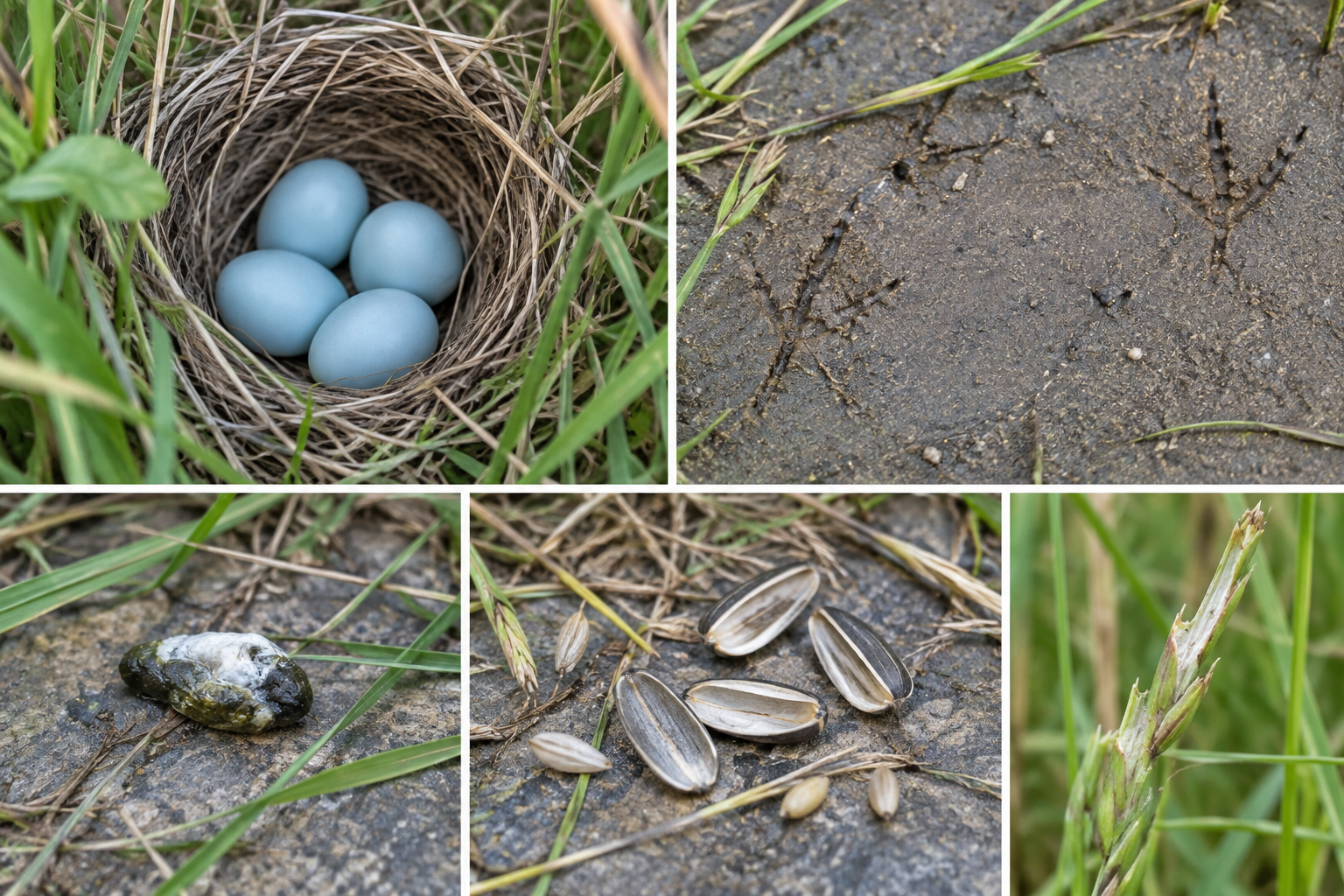 Traces et indices de Dickcissel d'Amérique