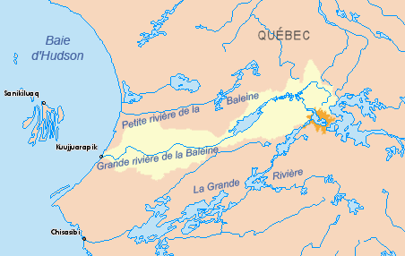 Grande riviere de la Baleine carte