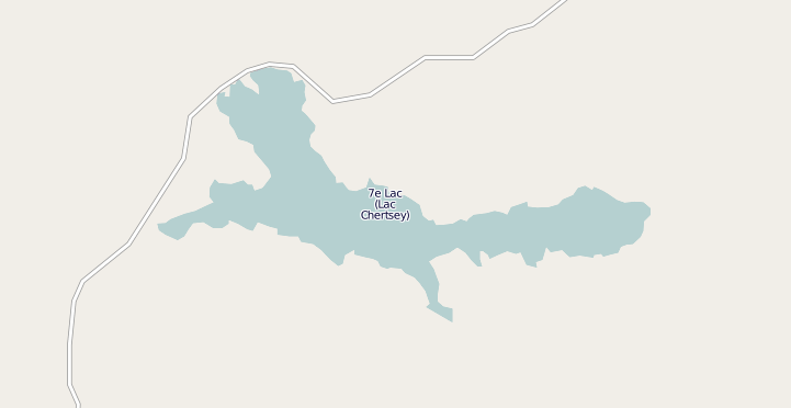 Carte Septieme Lac Chertsey