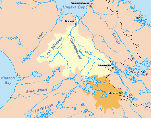 Koksoak map