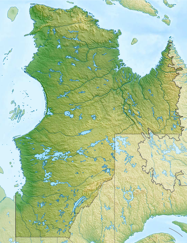 Nord-du-Québec topo