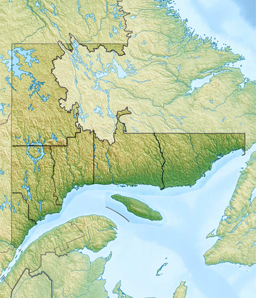 Côte-Nord topo