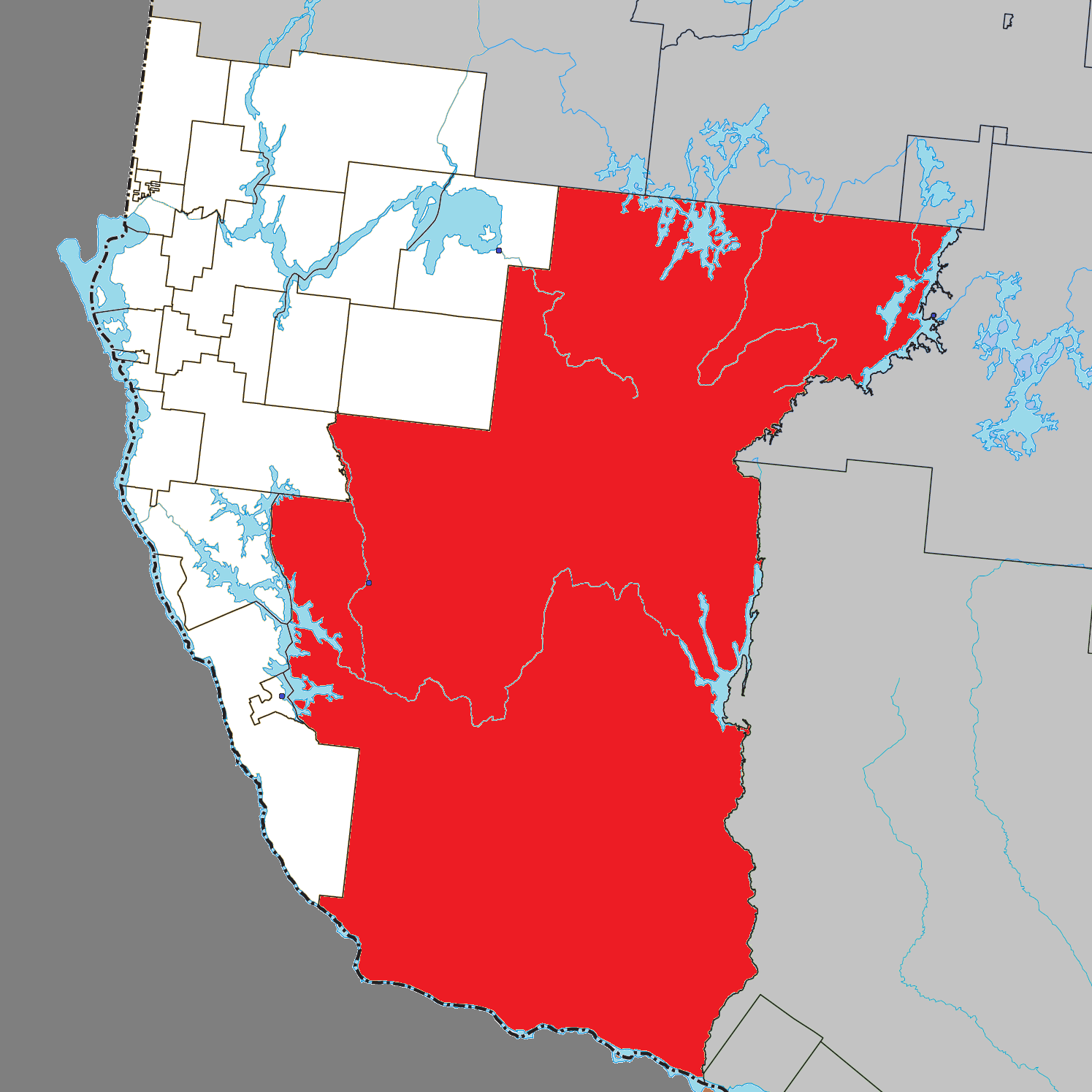 Les Lacs-du-Témiscamingue Quebec location diagram