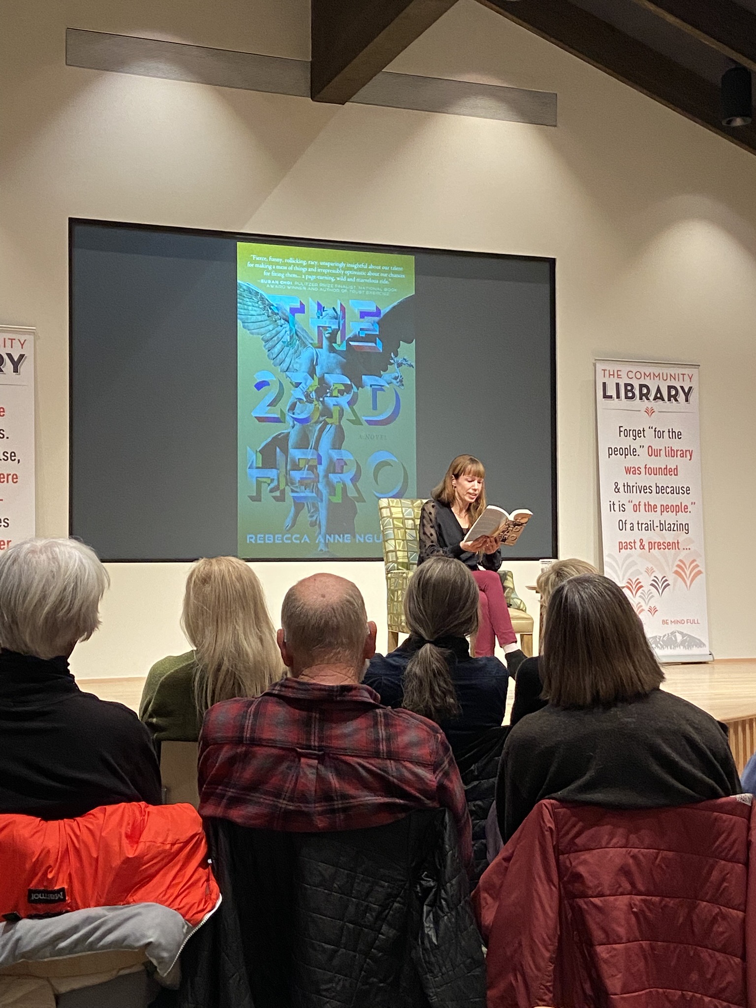 Nguyen at the Community Library in Ketchum, Idaho