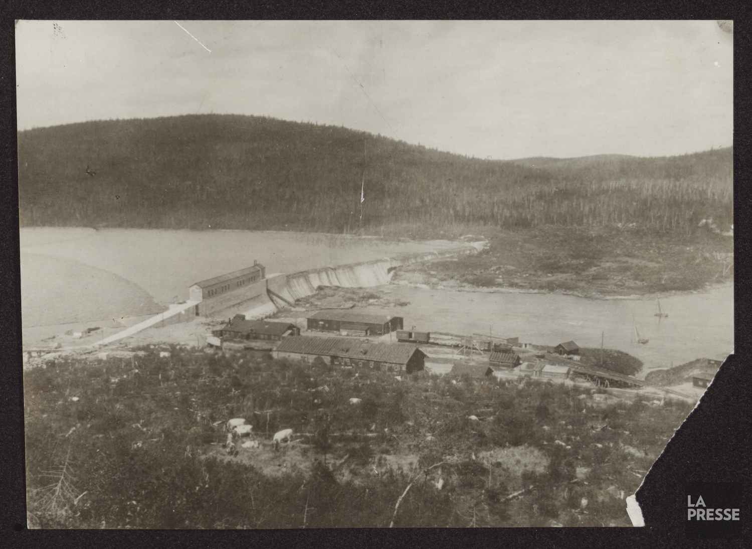 Réservoir et barrage Gouin, après 1918