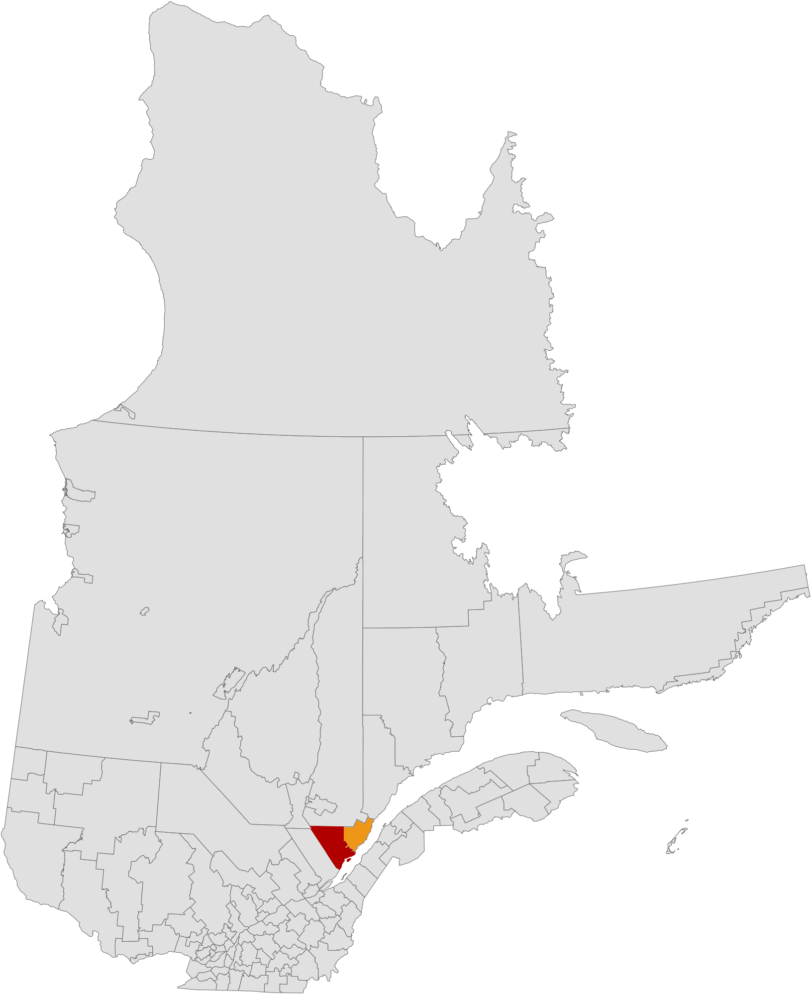 Quebec MRC Charlevoix location map2