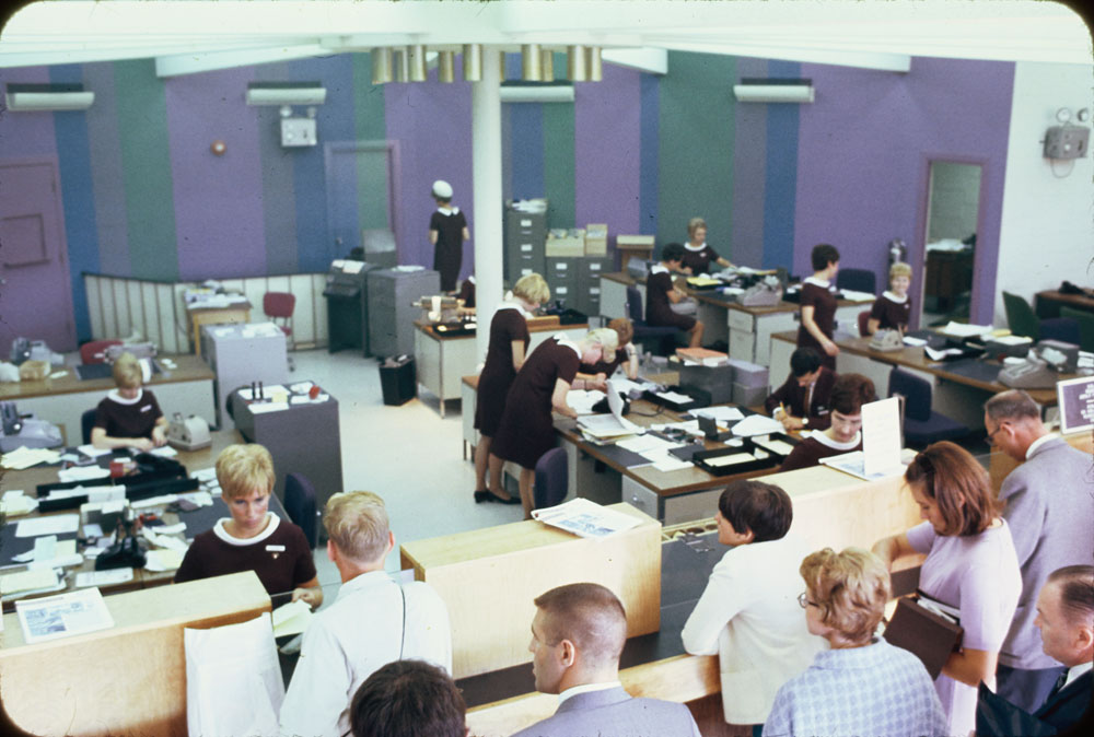 Interior, Canadian Imperial Bank of Commerce, Montreal, Quebec, 1967